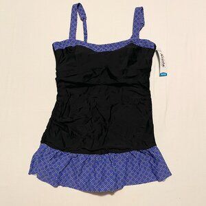 Krista Shape Solution Waist Minimizer Womens Size 16 Swim Suit Dress Flaws